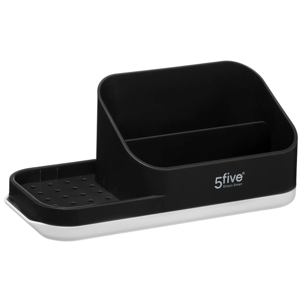 Organiseur évier avec distributeur 300ml, Gris noir