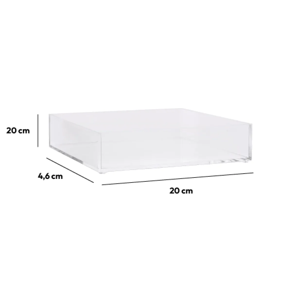 Organiseur 20x20cm - Transparent