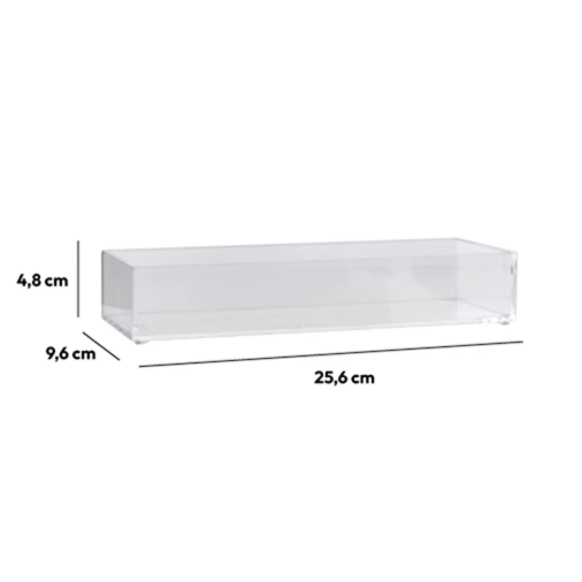 Organiseur 25,6x9,6cm - Transparent