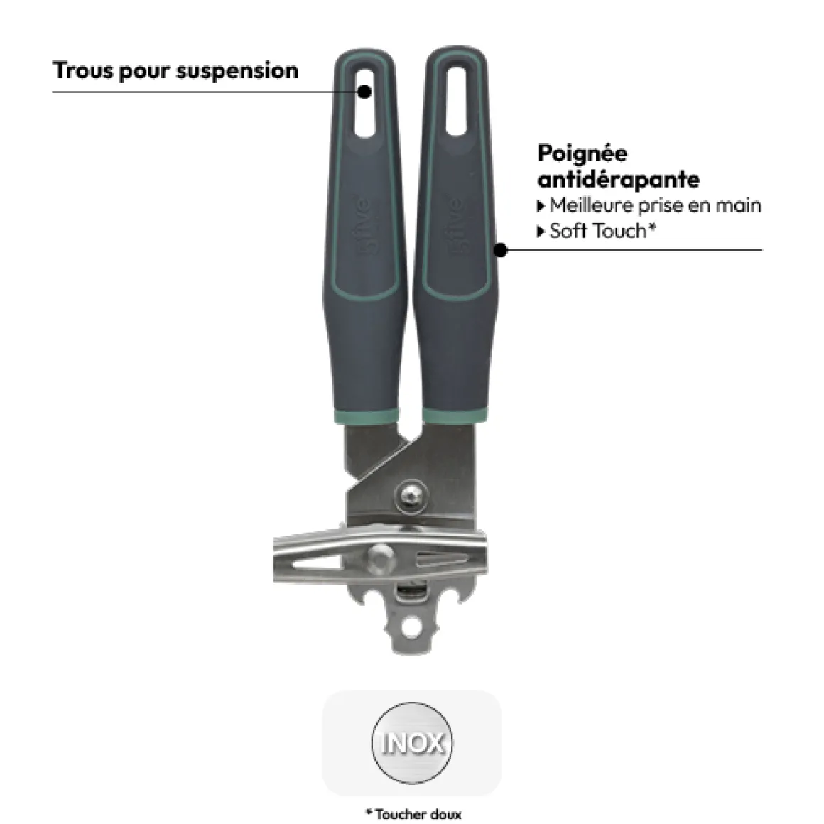 Ouvre boîte, Inox