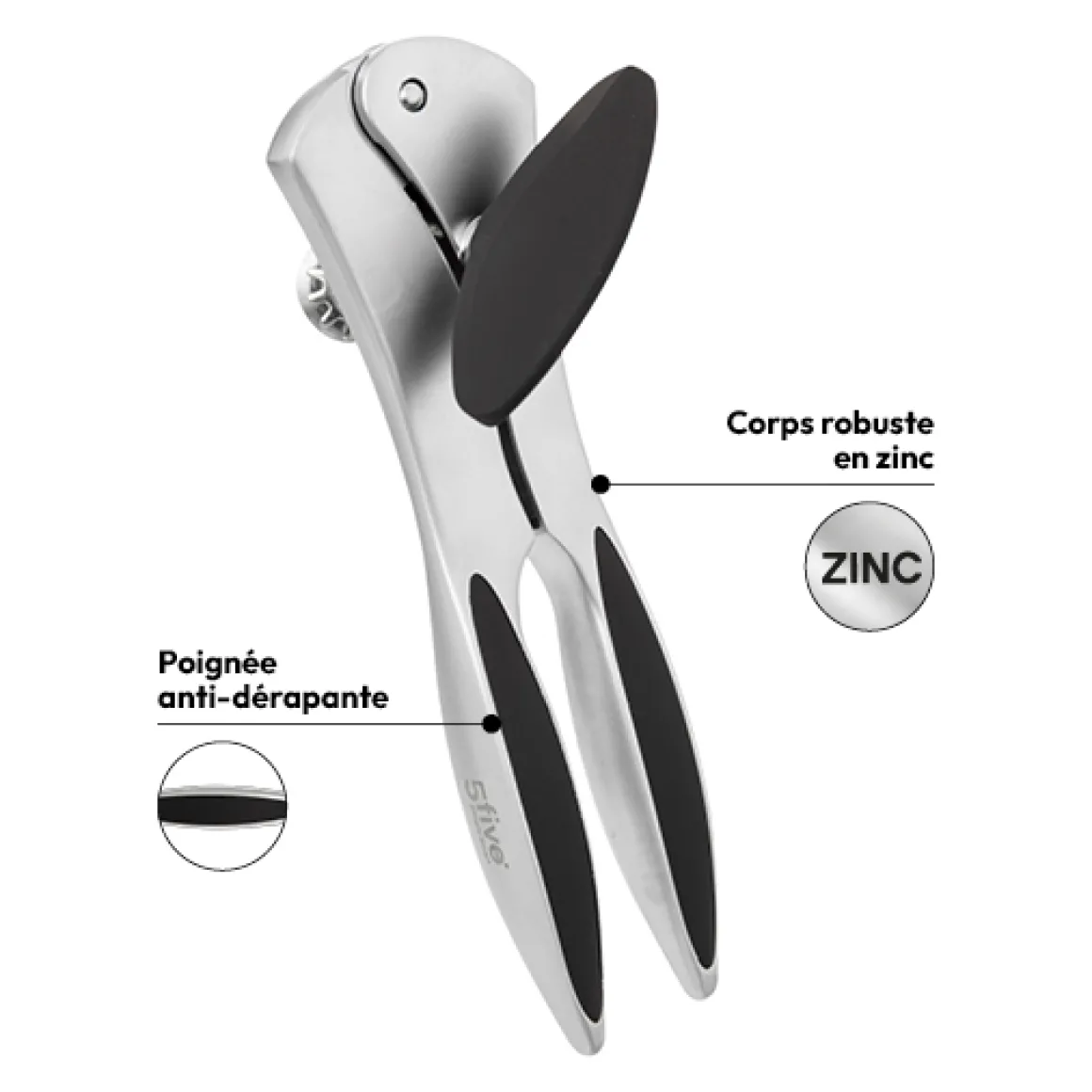 Ouvre boîte, Zinc