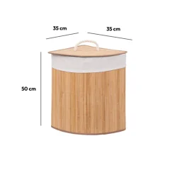 Panier à linge d'angle, 48L