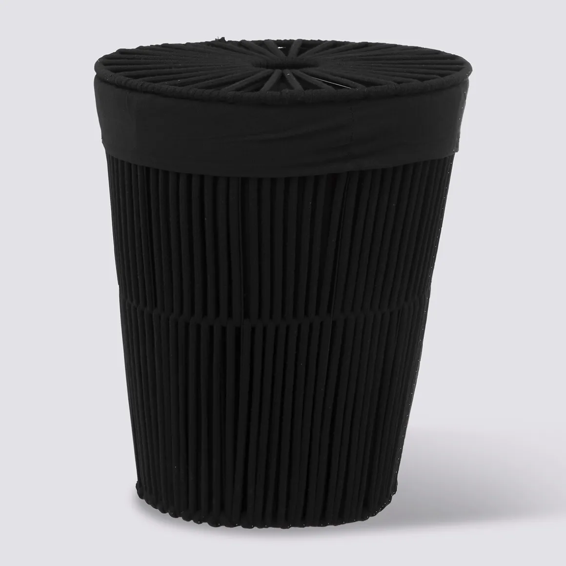 Panier à linge double 40L, Noir