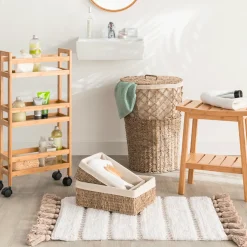 Panier à linge en roseau 15L