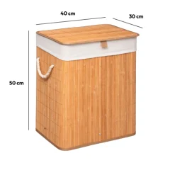 Panier à linge 60L - Bambou