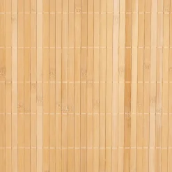 Panier à linge 48L, Bambou et noir