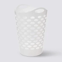 Panier à linge 60L, Blanc