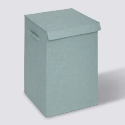 Panier à linge 74L, Bleu artic