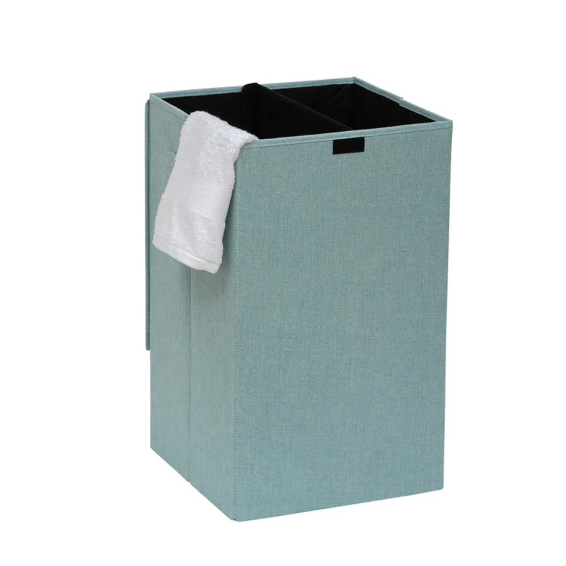 Panier à linge 74L, Bleu artic