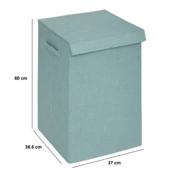 Panier à linge 74L, Bleu artic