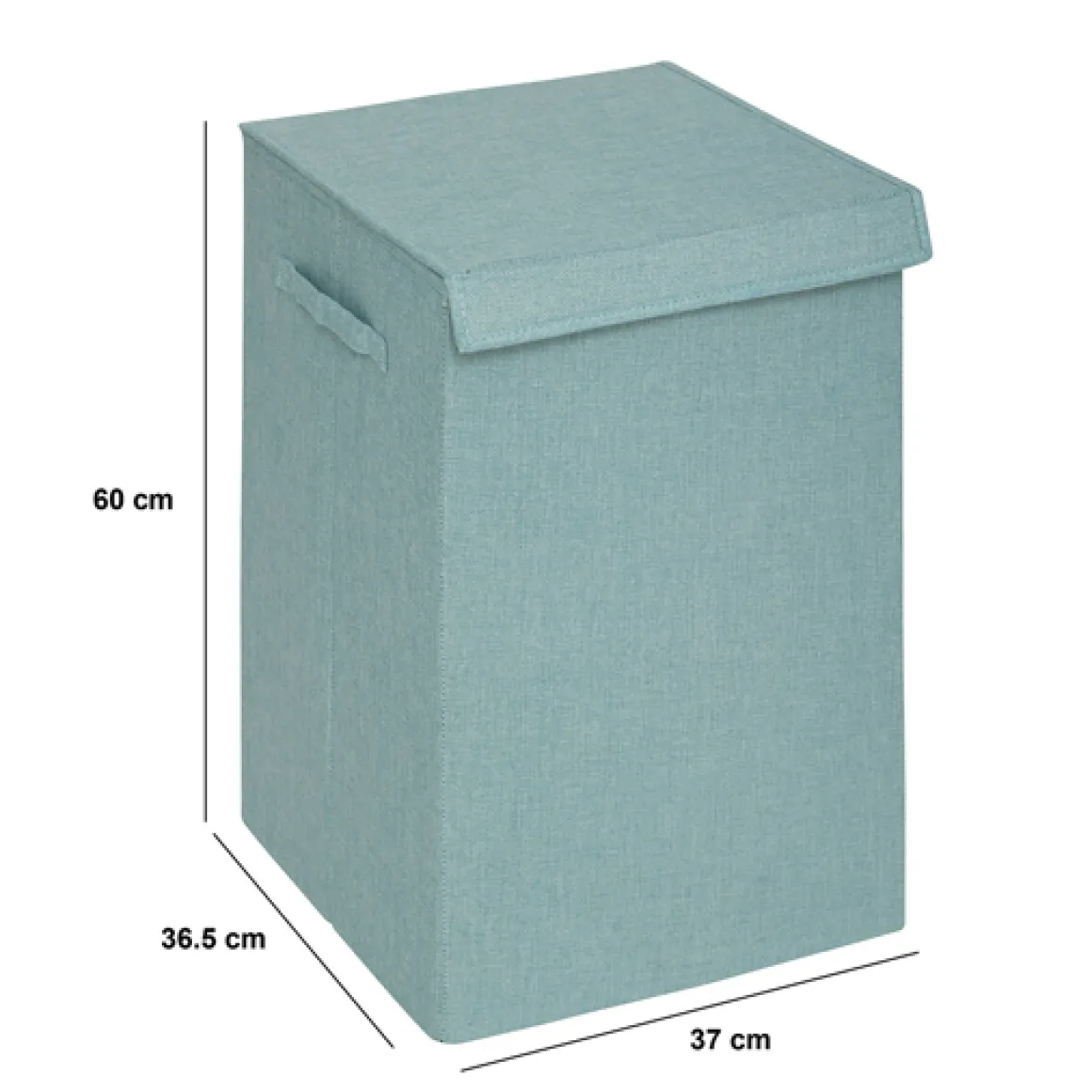 Panier à linge 74L, Bleu artic