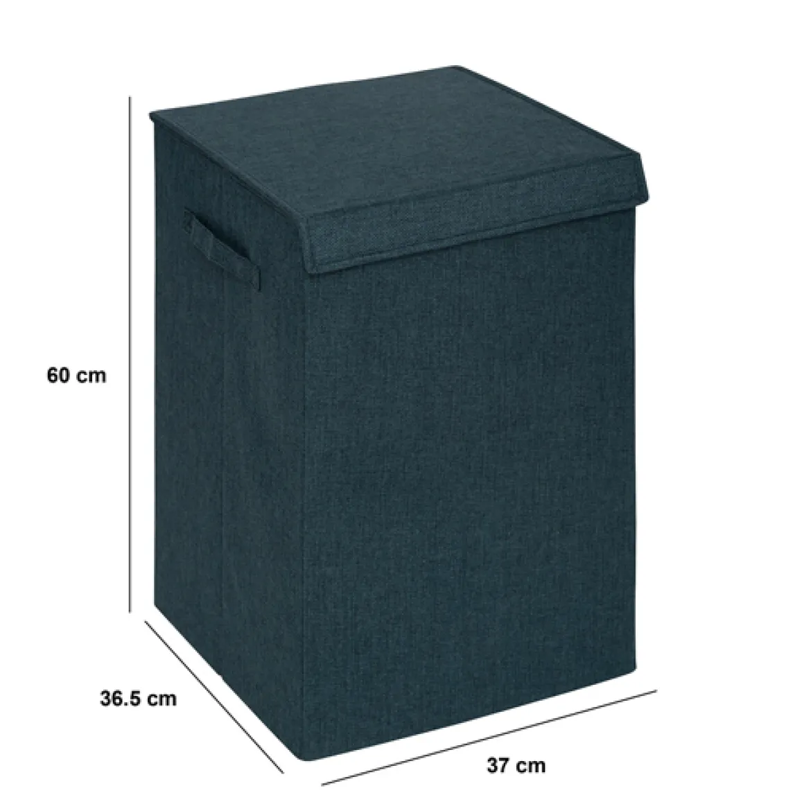 Panier à linge 74L, Bleu pétrole