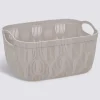 Panier à linge, l.28,7 cm, Beige