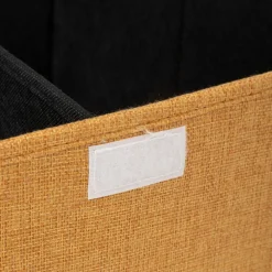 Panier à linge 74L, Jaune moutarde