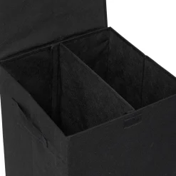 Panier à linge 74L, Noir