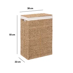 Panier à linge osier 40L