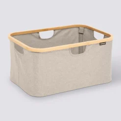 Panier à linge pliable 54L, Gris