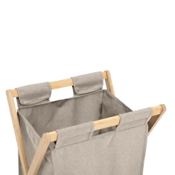 Panier à linge pliable 50L, Gris