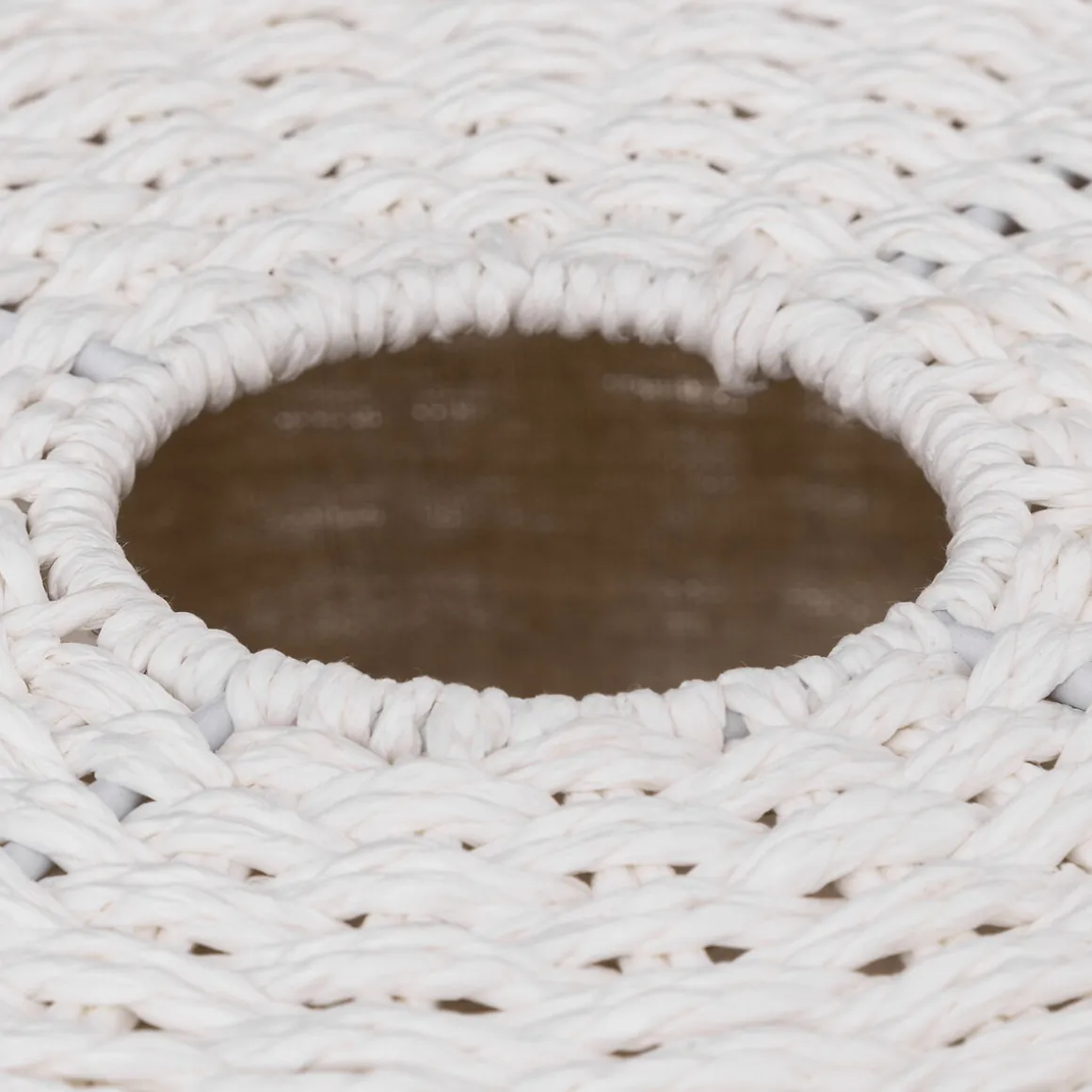 Panier à linge rond 40L, Blanc