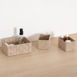 Panier, 3 produits, Beige