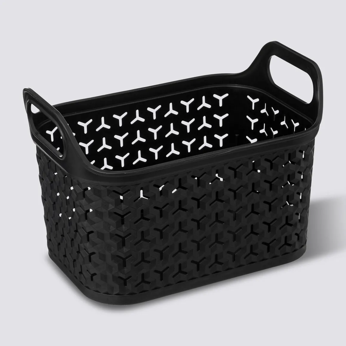 Panier ajouré plastique 4L, Noir