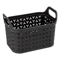 Panier ajouré plastique 4L, Noir