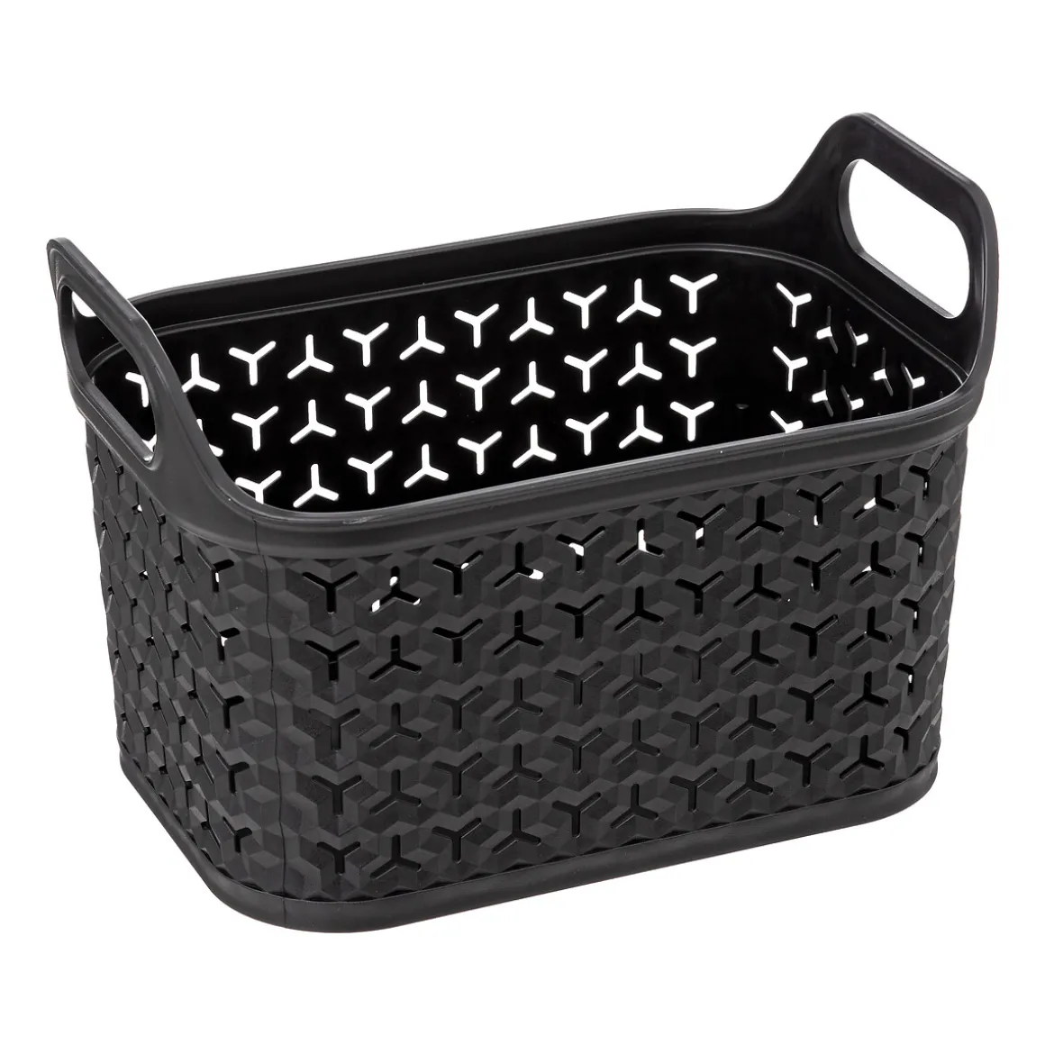 Panier ajouré plastique 4L, Noir