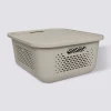 Panier avec couvercle 13,9L, Lin
