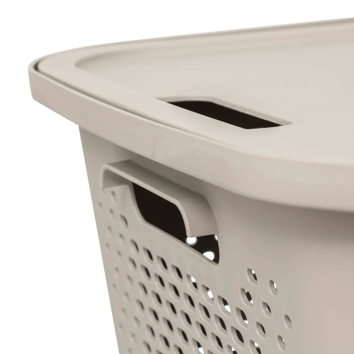 Panier avec couvercle 13,9L, Lin