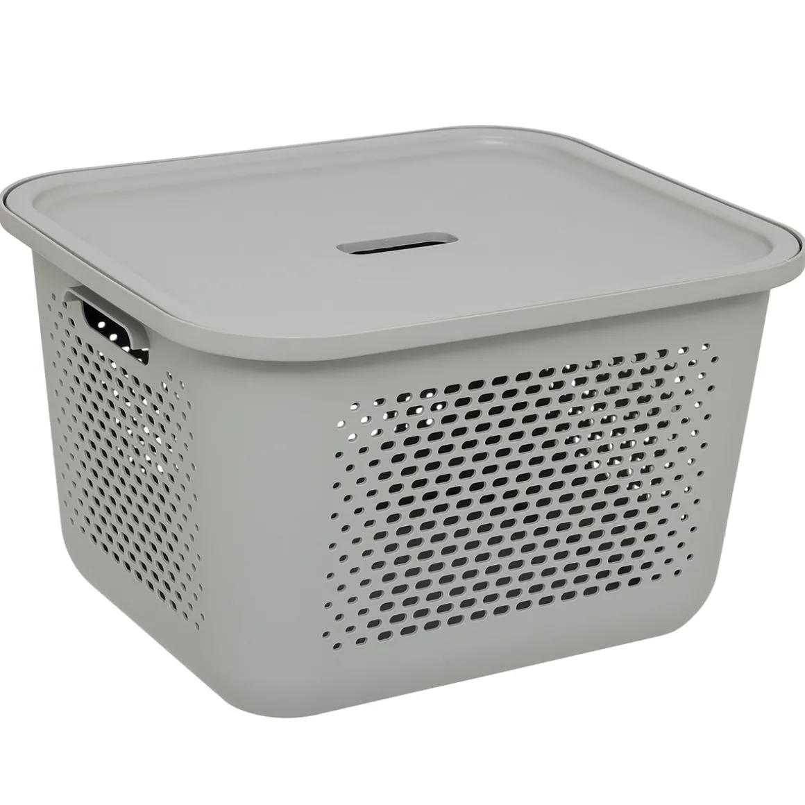 Panier avec couvercle 13,9L, Lin