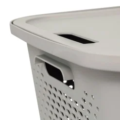 Panier avec couvercle 19,6L, Lin