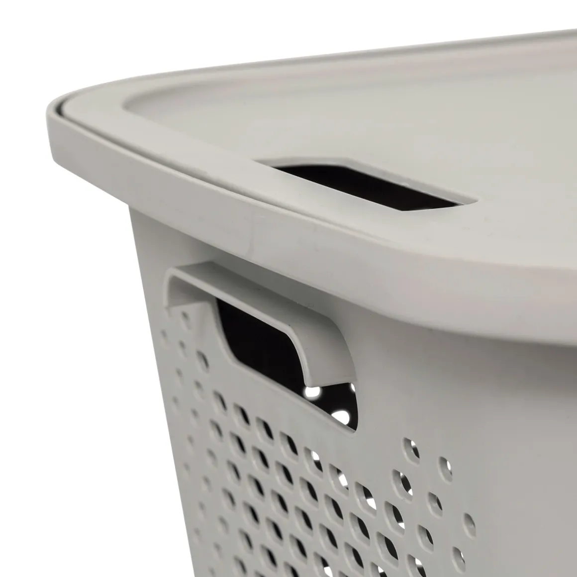 Panier avec couvercle 19,6L, Lin