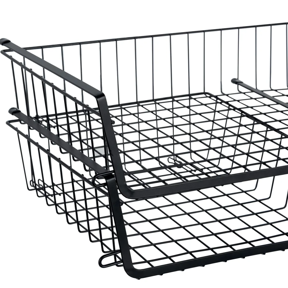 Panier de rangement à suspendre 31,5cm, Noir