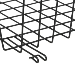 Panier de rangement à suspendre 31,5cm, Noir