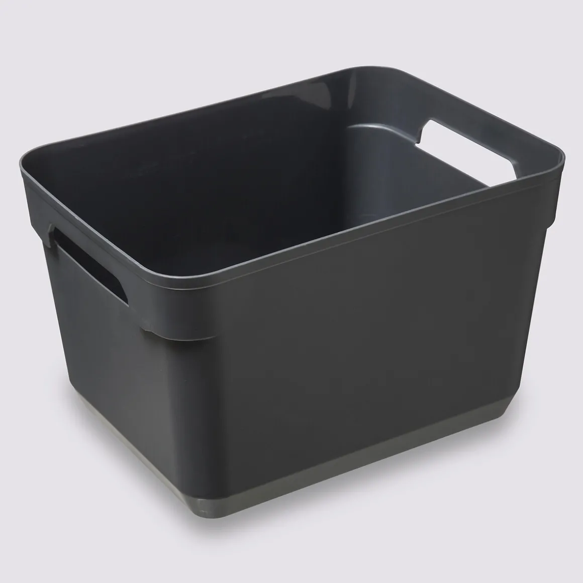 Panier en plastique grand modèle, Gris