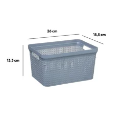 Panier en plastique 5L - Gris