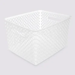 Panier en plastique 19L, Blanc