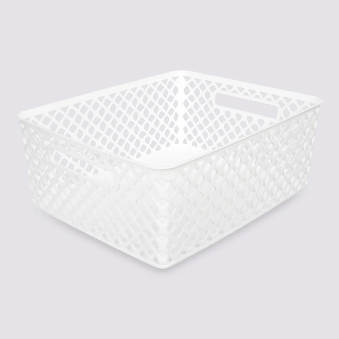 Panier en plastique 11L, Blanc