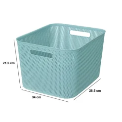 Panier en plastique 19L, Bleu artic