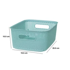 Panier en plastique 4L, Bleu artic