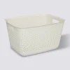 Panier en plastique 17L, Crème