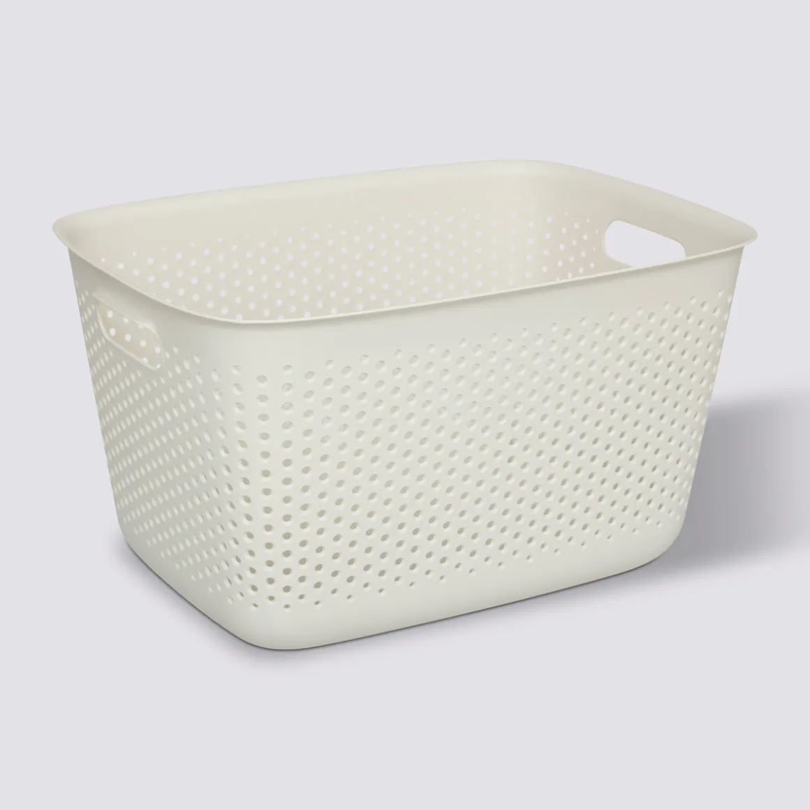 Panier en plastique 17L, Crème