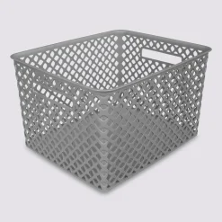 Panier en plastique 19L, Gris