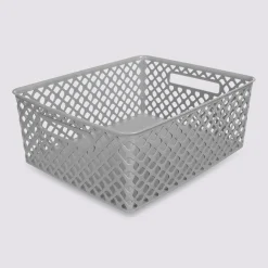 Panier en plastique 11L, Gris