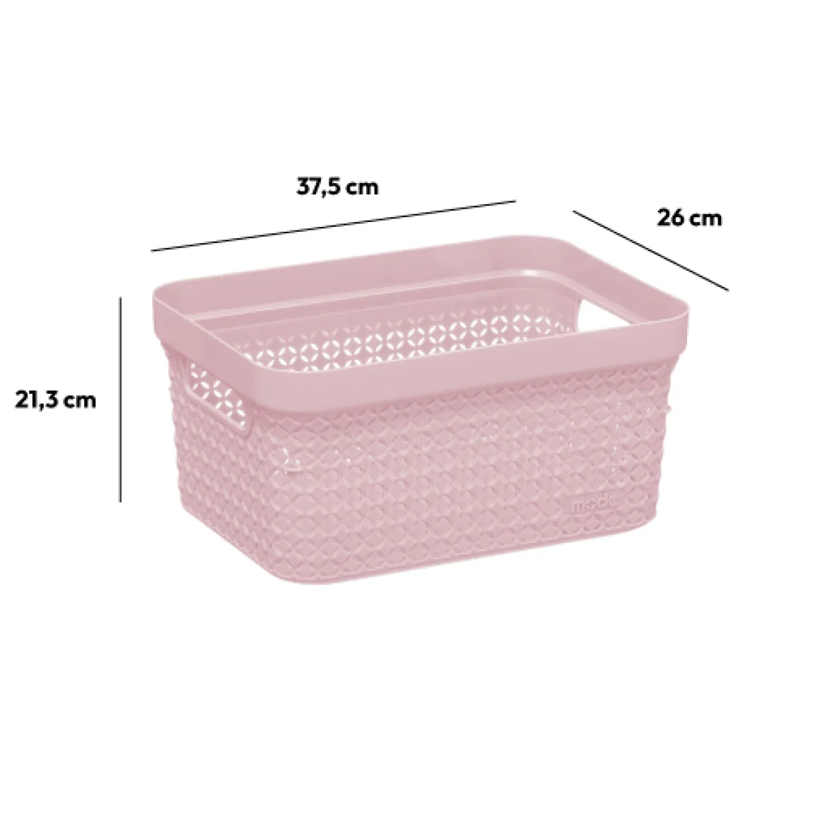 Panier en plastique 17L, Gris