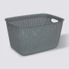 Panier en plastique 17L, Gris