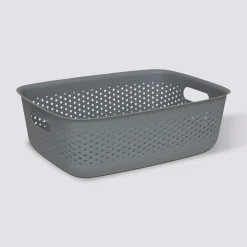 Panier en plastique 10L, Gris