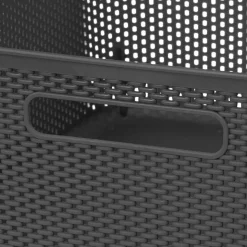 Panier en plastique 11L, Gris anthracite