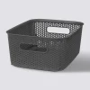 Panier en plastique 4L, Gris anthracite