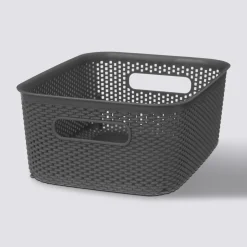 Panier en plastique 4L, Gris anthracite